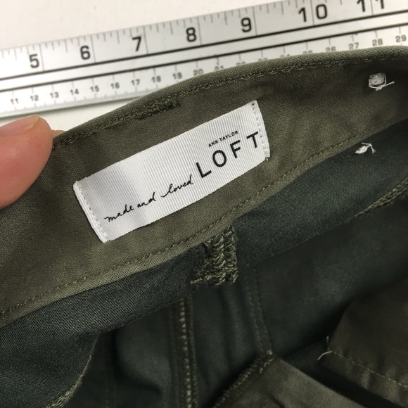 Ann Taylor LOFT Womens Green Legging 27/4 B9112 - Picture 4 of 7
